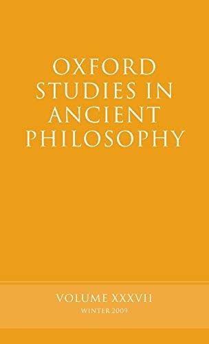Oxford Studies in Ancient Philosophy