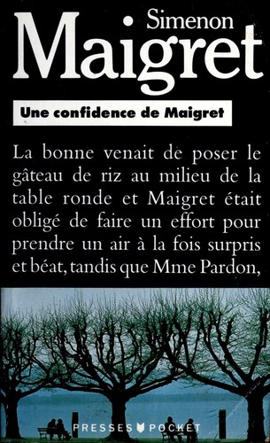 Une Confidence De Maigret by Georges Simenon cover