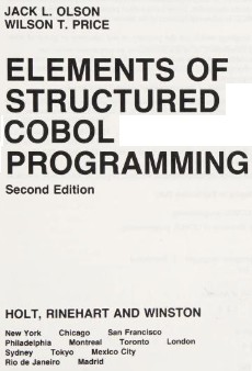 Elements of structured COBOL programming