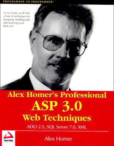 Alex Homer's professional ASP techniques