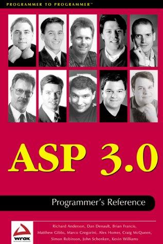 ASP 3.0 programmer's reference
