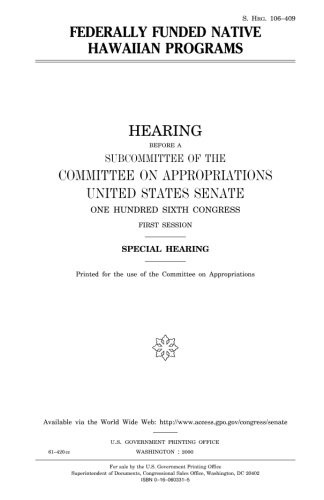 Federally funded native Hawaiian programs