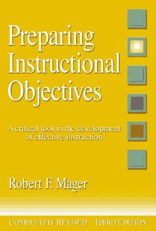 Preparing instructional objectives