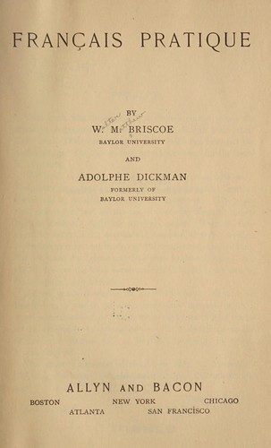 Français pratique by Walter Matthew Briscoe cover