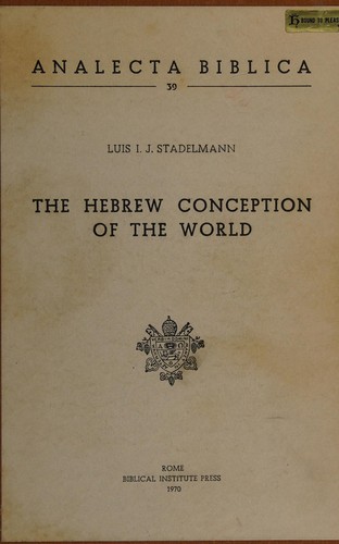 The Hebrew conception of the world