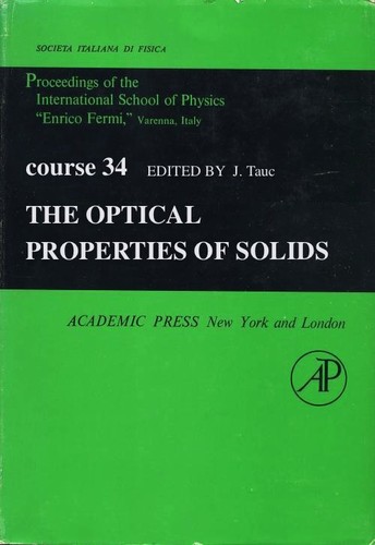 The optical properties of solids