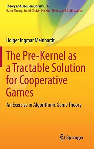 The Pre-Kernel as a Tractable Solution for Cooperative Games
