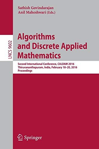 Algorithms and Discrete Applied Mathematics