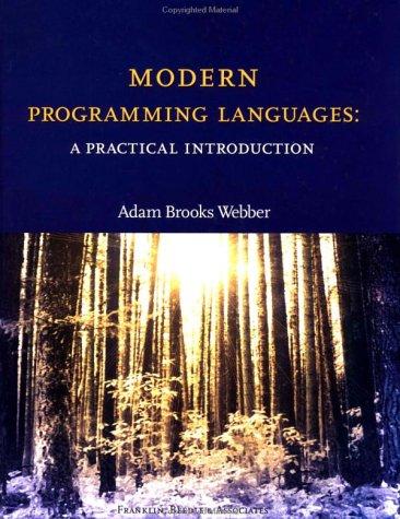 Modern Programming Languages by Adam Brooks Webber cover