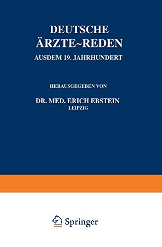 Deutsche Ärzte-Reden by Erich Ebstein cover