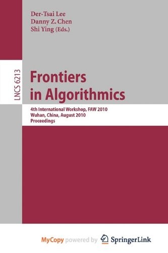 Frontiers in Algorithms