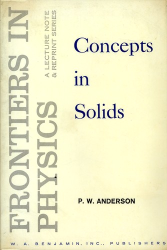 Concepts in solids