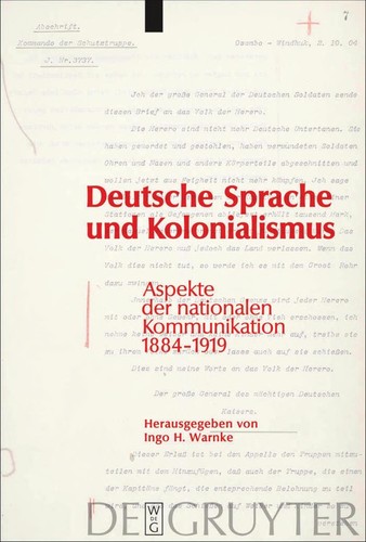 Deutsche Sprache und Kolonialismus by  cover