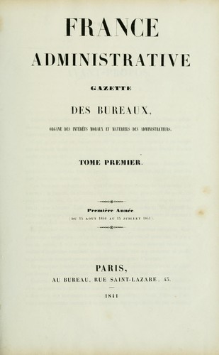 France administrative by  cover
