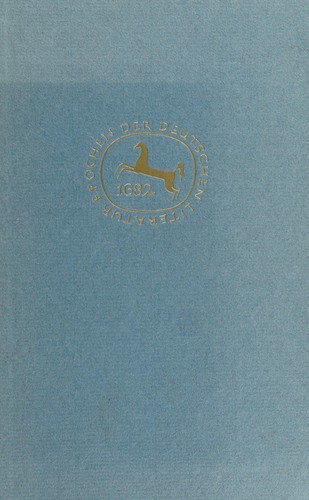 Die deutsche Dichtung der Geniezeit by Schneider, Ferdinand Josef cover