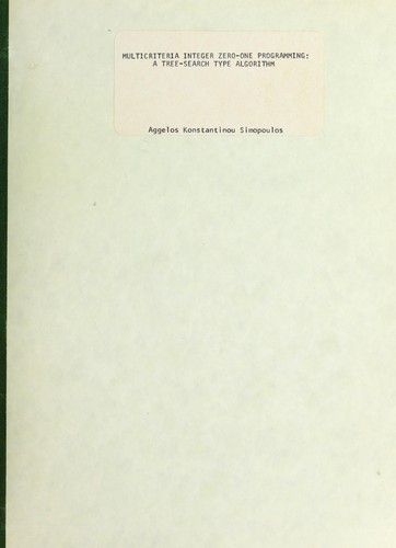 Multicriteria integer zero-one programming