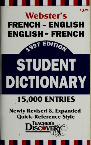 Webster's French/English, Francais/Anglais dictionary