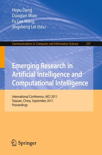 Emerging Research in Artificial Intelligence and Computational Intelligence