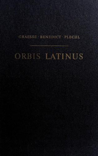 Orbis latinus by Johan Georg Theodor Gra sse cover
