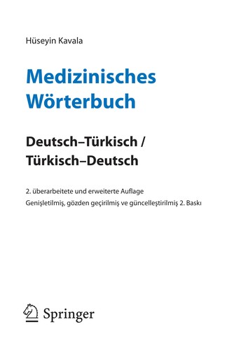 Medizinisches Wörterbuch by Hüseyin Kavala cover