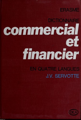 Dictionnaire commercial et financier by Jozef V. Servotte cover