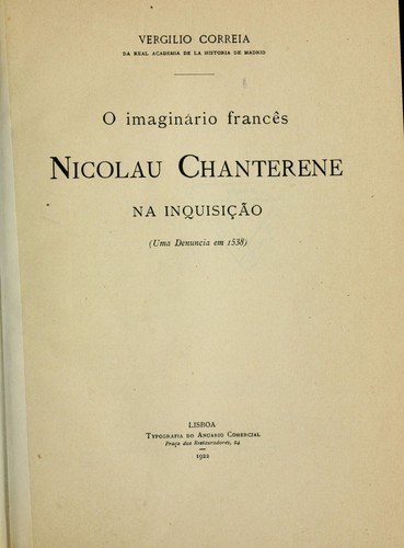 O imaginário francês by Vergílio Correia cover