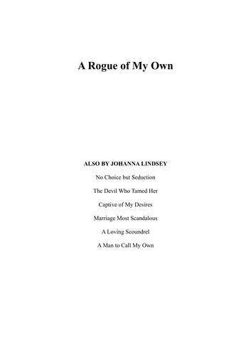 A Rogue of My Own
