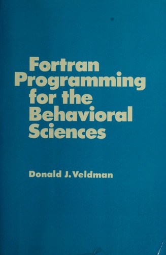 Fortran programming for the behavioral sciences