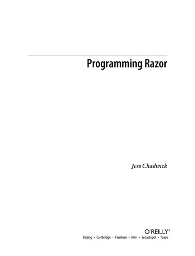 Programming Razor