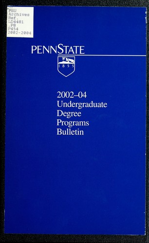 Undergraduate degree programs bulletin