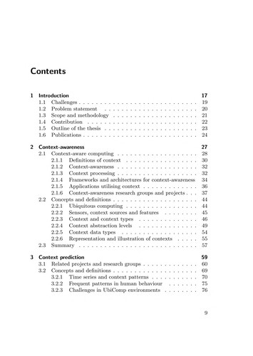 Development of a novel context prediction algorithm and analysis of context prediction schemes