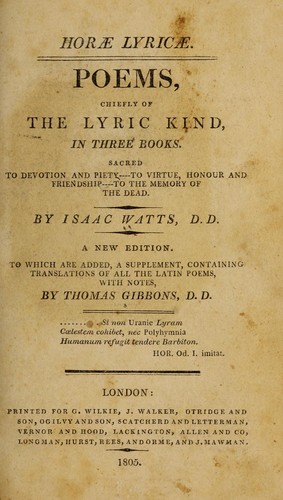 Horæ lyricæ