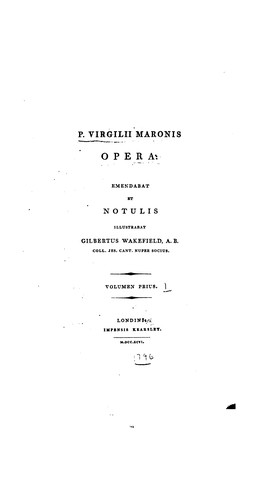 P. Virgilii Maronis Opera