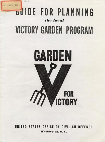 Guide for planning the local victory garden program
