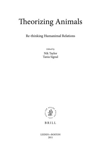Theorizing animals by Nik Taylor, Tania Signal cover