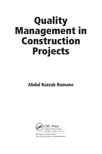 Quality management in construction projects