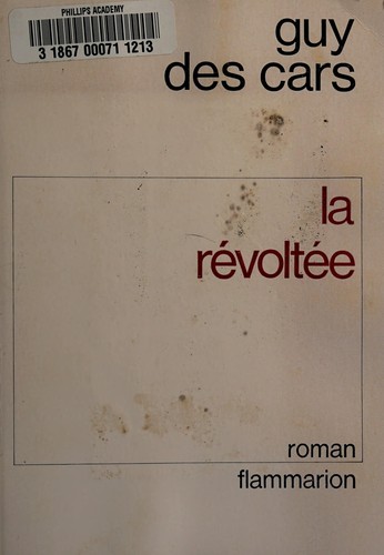 La révoltée by Guy Des Cars cover