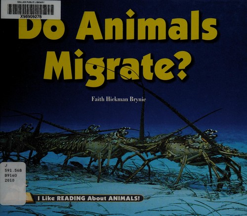 Do animals migrate? by Faith Hickman Brynie cover