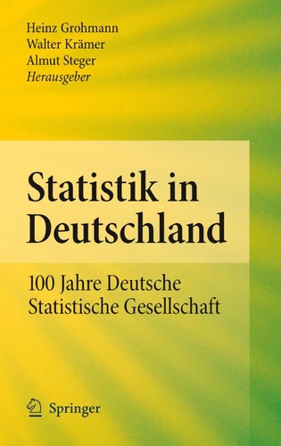 Statistik in Deutschland by Heinz Grohmann, Walter Krämer, Almut Steger cover