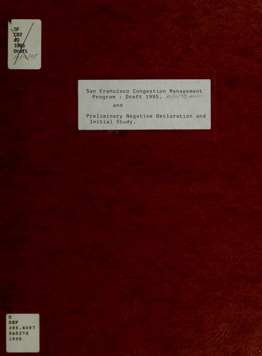 Draft 1995 San Francisco congestion management program