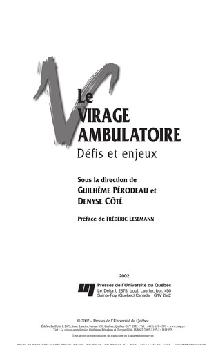 Le virage ambulatoire