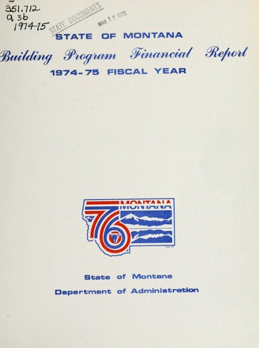 Building program financial report