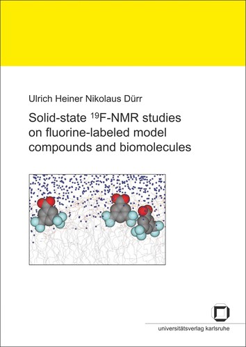 Solid-state 19F-NMR studies on fluorine-labeled model compounds and biomolecules
