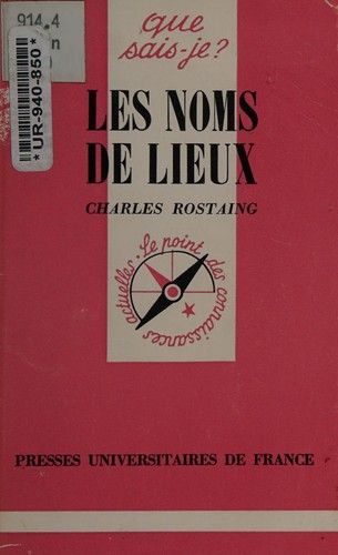 Les noms de lieux by Charles Rostaing cover