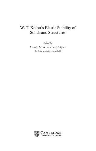 W. T. Koiter's elastic stability of solids and structures
