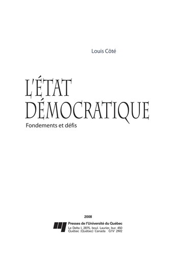 L' État démocratique