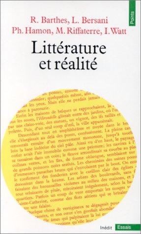 Littérature et réalité by Roland Barthes cover