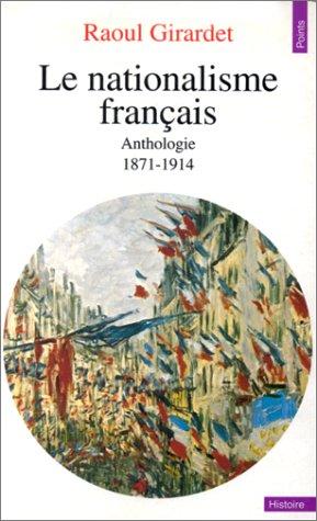 Le Nationalisme Francais by Girandet cover
