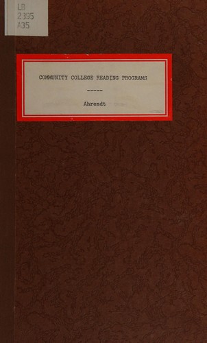 Community college reading programs