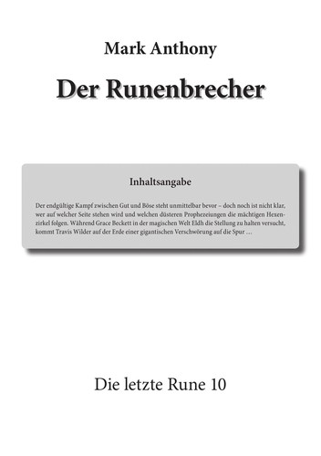 Der Runenbrecher by Mark Anthony cover